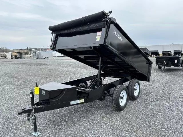 Premier 6 x 10 Deckover Dump Trailer – Spreader Gate