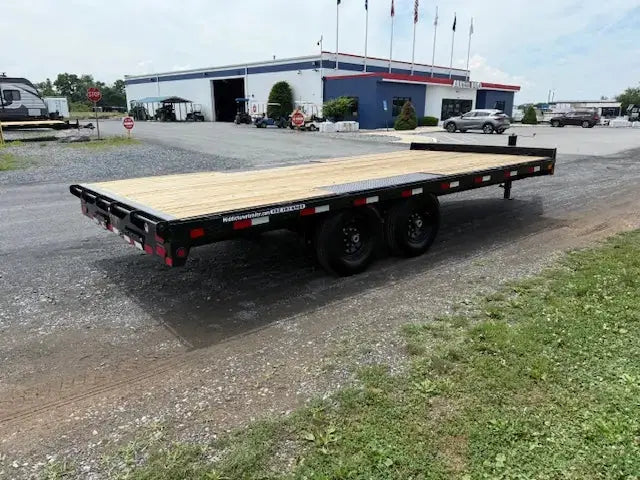 2021 8.5 x 18 Deckover Equipment Trailer – Slide Out Ramps