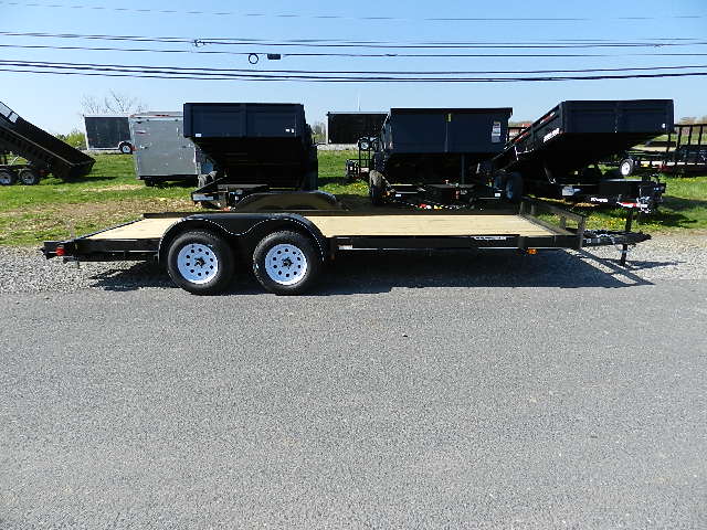 Carry-On 7 x 18 Open Car Trailer – Slide Out Ramps