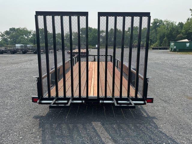 BWise 7 x 18 Equipment Trailer – Split Landscape Ramp
