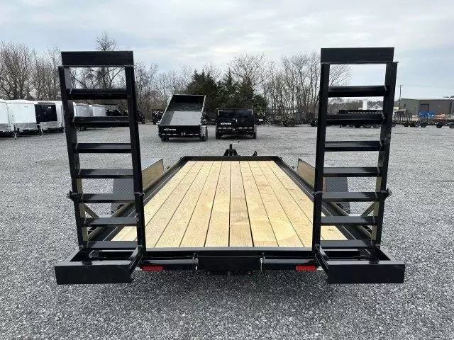 CAM Superline 7 x 16 Low Profile Equipment Trailer – Ladder Ramps