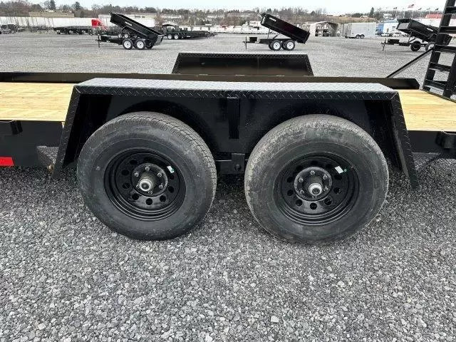 CAM Superline 7 x 16 Low Profile Equipment Trailer – Ladder Ramps