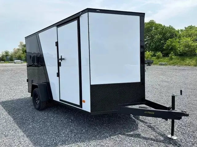 Covered Wagon 7 x 12 Enclosed Cargo Trailer – Two Tone Exterior
