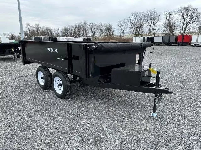 Premier 6 x 10 Deckover Dump Trailer – Spreader Gate
