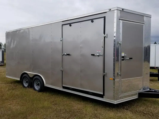6x12 White Enclosed Trailer – Dual Axle, Ramp Door, 5-Year Warranty