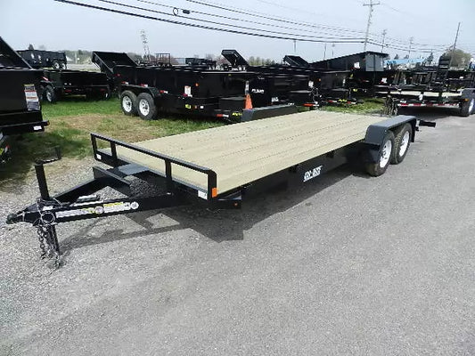 Car Mate 7 x 20 Car Trailer – 7K with Slide In Ramps