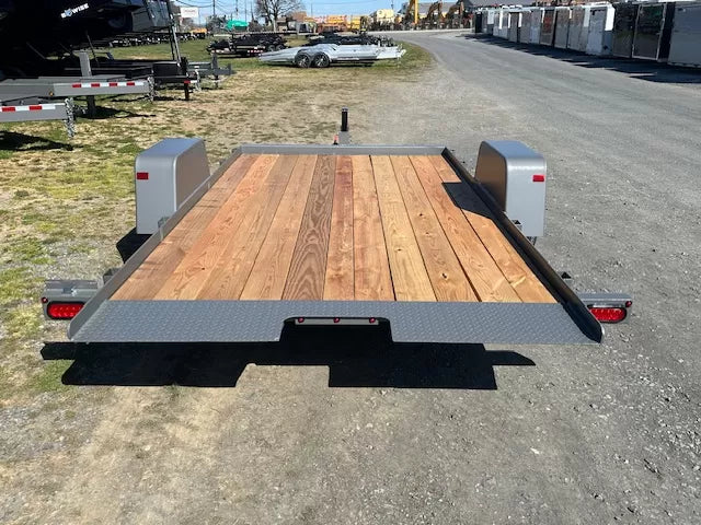 BWise 7 x 12 Equipment Trailer – Single Axle Tilt-Deck