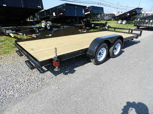 Carry-On 7 x 18 Open Car Trailer – Slide Out Ramps